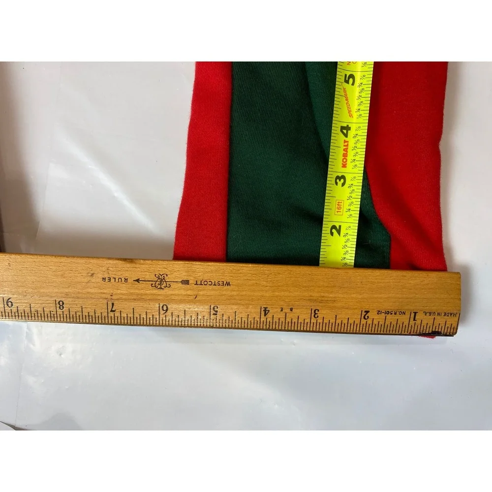 Jordan Craig Track Pants 2XL Green Red Stripe Joggers Zip Ankle Athletic - Picture 8 of 10